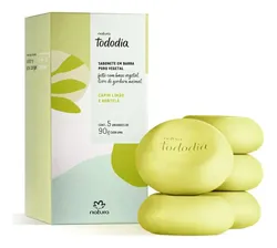Sabonete em Barra Natura Tododia Capim Limão e Hortelã 5un 90g - R$ 29,79
