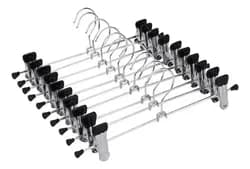 Kit 10 Cabide Presilha-calça, Saia Ou Bermuda Topen Home - R$ 26,71