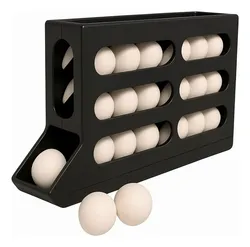 Suporte Ovos Rolante Dispenser Organizador 26 A 30 Ovos 4 An - R$ 25,11