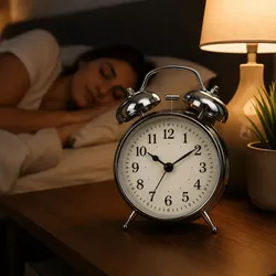Relógio Despertador Vintage Analógico Retrô Clássico Relógio de Mesa Despertador de Cabeceira Duplo Sino Som Alto Luz Noturna Decoração Retrô Para Quarto Escritório Home Office A Pilha Presente Prata - R$ 26